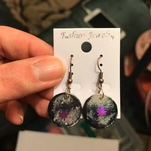 420 hand painted earrings